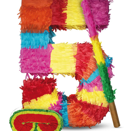 Set de piñata con el número 5, 3 piezas, 45 cm