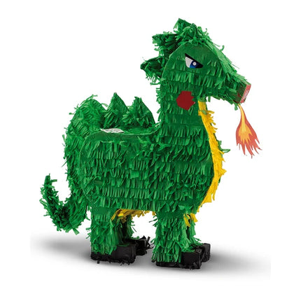 Piñata de dragón verde, 45 cm
