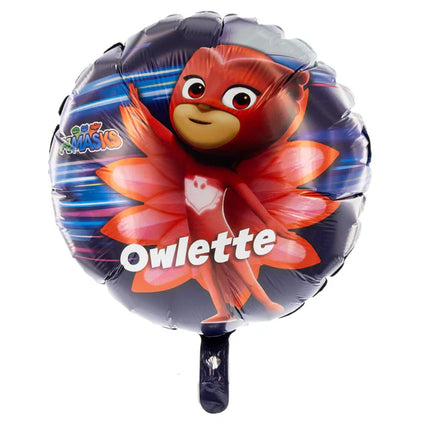 Globo de helio de Pj Masks: Owlette (sin gas), 45 cm