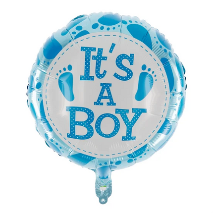Globo de helio «It's a Boy» sin gas, 45 cm
