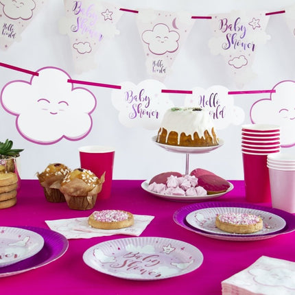 Babyshower Meisje Servetten 25cm 20st van Folat koop je bij Partywinkel