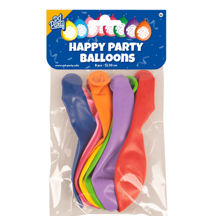 Ballonnen 2 Jaar Hoera 30cm 8st van Paper Dreams koop je bij Partywinkel