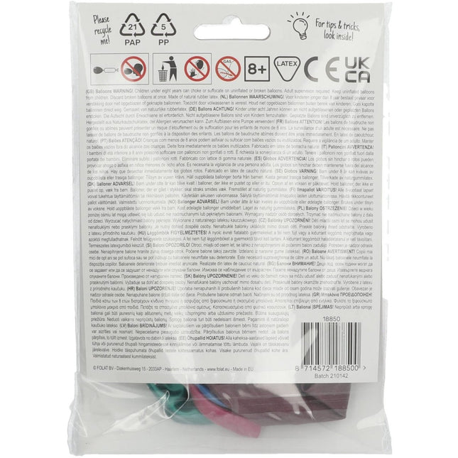 Ballonnen 50 jaar Happy 50th 33cm 6st van Folat koop je bij Partywinkel