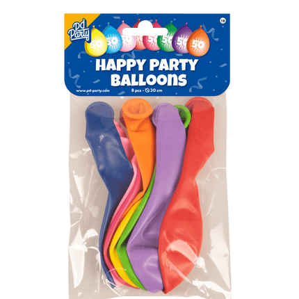 Ballonnen 50 Jaar Hoera 30cm 8st van Paper Dreams koop je bij Partywinkel
