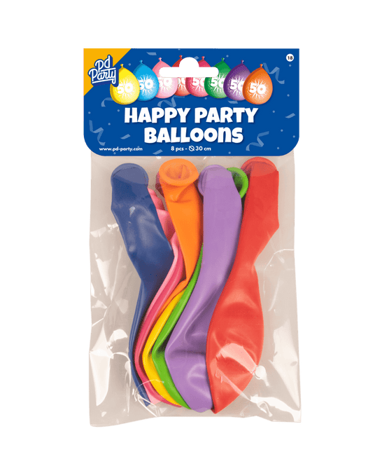 Ballonnen 50 Jaar Hoera 30cm 8st van Paper Dreams koop je bij Partywinkel