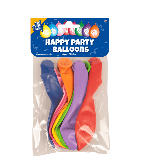 Ballonnen 65 Jaar Hoera 30cm 8st van Paper Dreams koop je bij Partywinkel