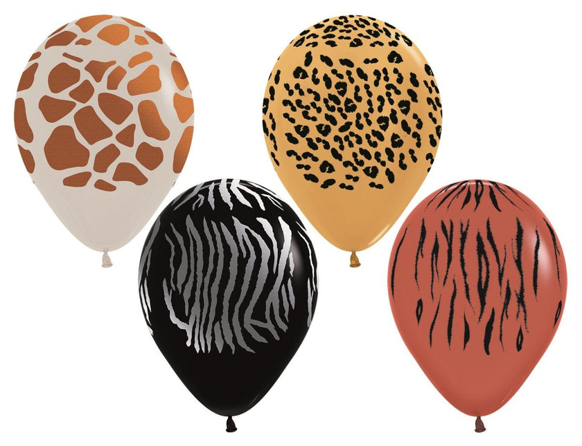 Ballonnen Animal Print Metallic Ink 30cm 25st van Sempertex koop je bij Partywinkel