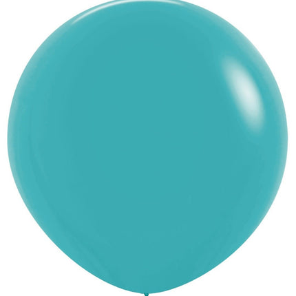 Ballonnen Caribbean Blue 91cm 2st van Sempertex koop je bij Partywinkel