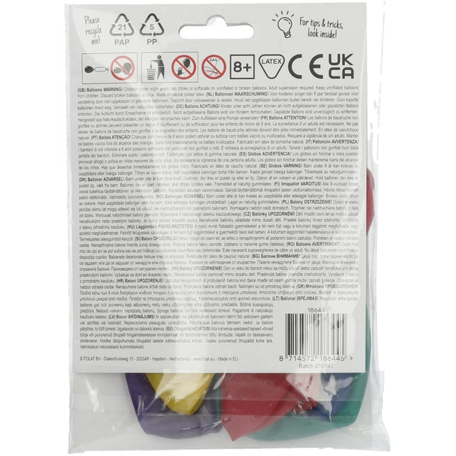 Ballonnen Happy B - Day 33cm 6st van Folat koop je bij Partywinkel