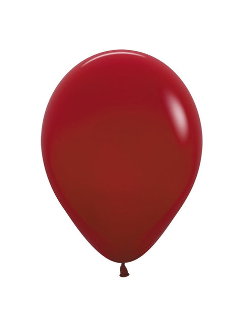 Ballonnen Imperial Red 25cm 50st van Sempertex koop je bij Partywinkel
