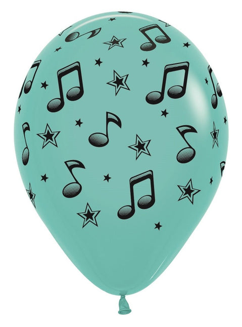 Ballonnen Music Notes 30cm 25st van Sempertex koop je bij Partywinkel