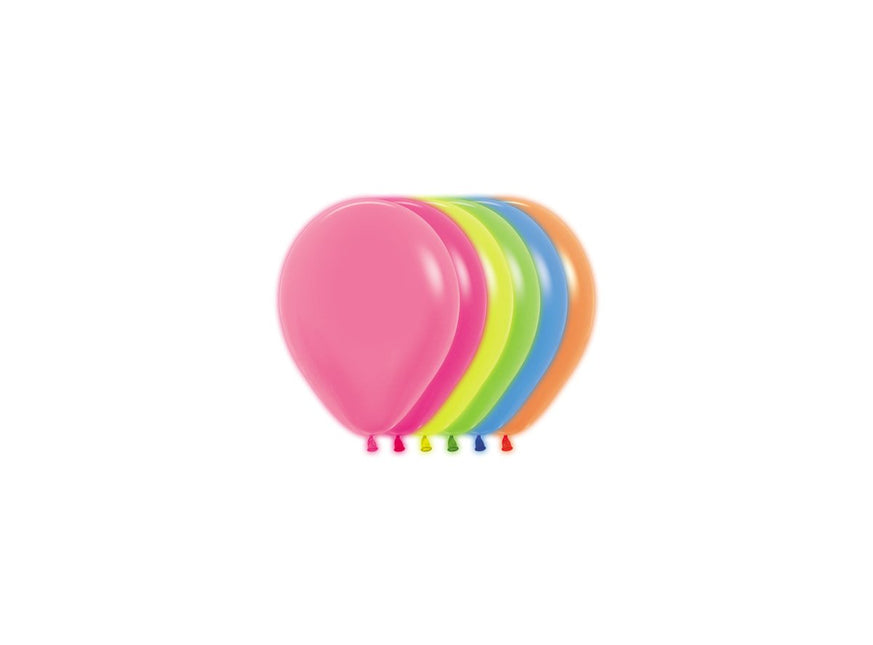 Ballonnen Neon Mix 12cm 50st van Sempertex koop je bij Partywinkel