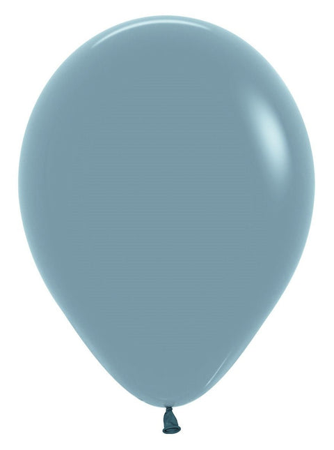Ballonnen Pastel Dusk Blue 30cm 50st van Sempertex koop je bij Partywinkel