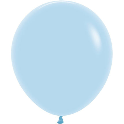 Ballonnen Pastel Matte Blue 45cm 25st van Sempertex koop je bij Partywinkel