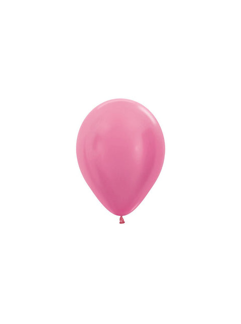 Ballonnen Pearl Fuchsia 12cm 50st van Sempertex koop je bij Partywinkel