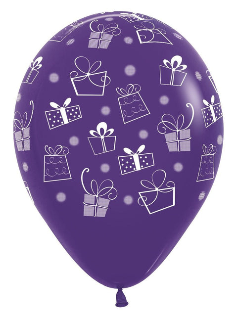 Ballonnen Presents Mix 30cm 12st van Sempertex koop je bij Partywinkel