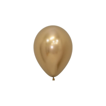 Ballonnen Reflex Gold 12cm 50st van Sempertex koop je bij Partywinkel
