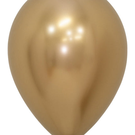 Ballonnen Reflex Gold 30cm 12st van Sempertex koop je bij Partywinkel