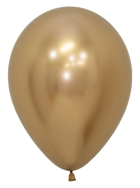 Ballonnen Reflex Gold 30cm 50st van Sempertex koop je bij Partywinkel