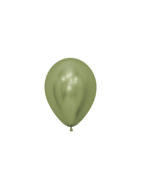 Ballonnen Reflex Lime Green 12cm 50st van Sempertex koop je bij Partywinkel