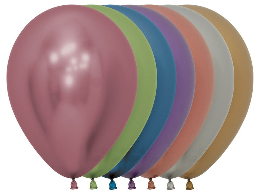 Ballonnen Reflex Mix 30cm 12st van Sempertex koop je bij Partywinkel