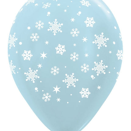 Ballonnen Snowflake Mix 30cm 25st van Sempertex koop je bij Partywinkel