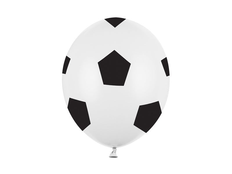 Ballonnen Voetbal 30cm 6st van Partydeco koop je bij Partywinkel