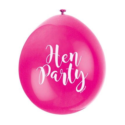 Ballonnen Vrijgezellenfeest 28cm 10st van Unique koop je bij Partywinkel