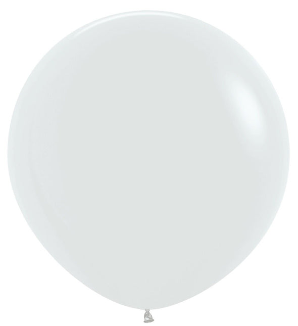 Ballonnen White 91cm 10st van Sempertex koop je bij Partywinkel