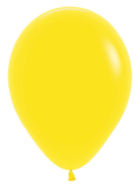 Ballonnen Yellow 30cm 12st van Sempertex koop je bij Partywinkel