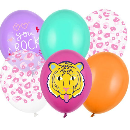 Ballonnen You Rock Mix 30cm 6st van Partydeco koop je bij Partywinkel