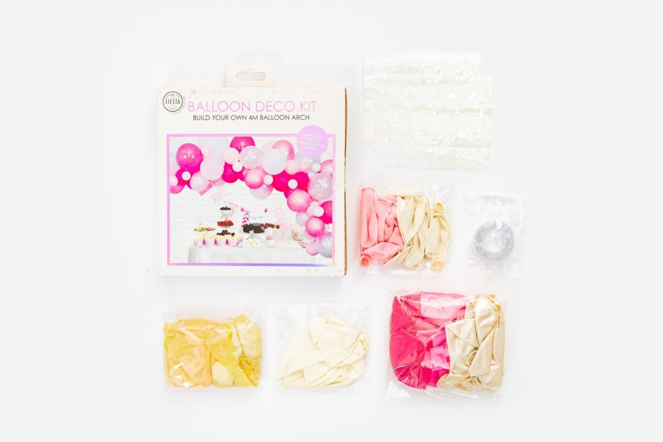 Ballonnenboog Zelf Maken Set Roze 4m van WeFiesta koop je bij Partywinkel