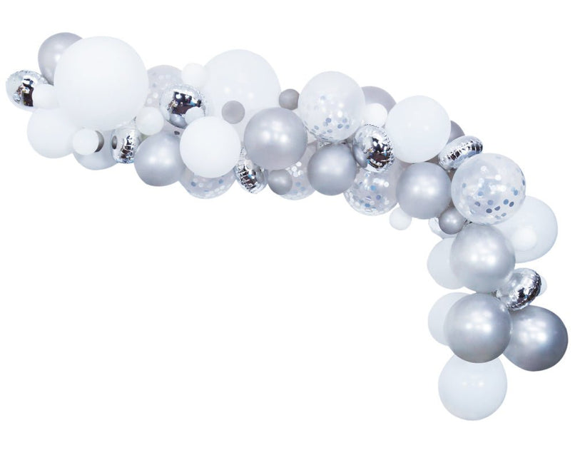 Ballonnenboog Zelf Maken Set Zilver 4m van WeFiesta koop je bij Partywinkel