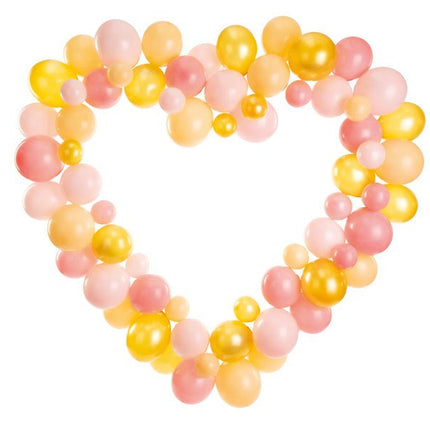 Balloonboog Hart 14 delig van Partydeco koop je bij Partywinkel