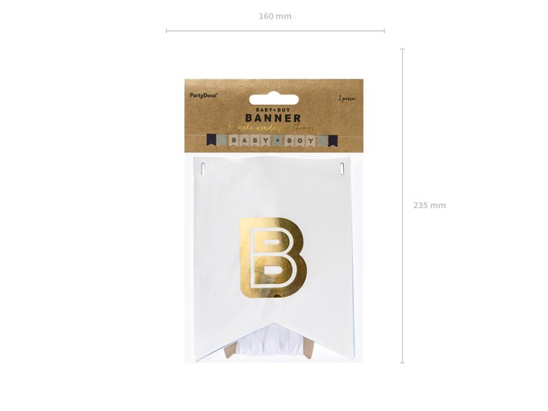 Banner Baby Boy 1,6m van Partydeco koop je bij Partywinkel