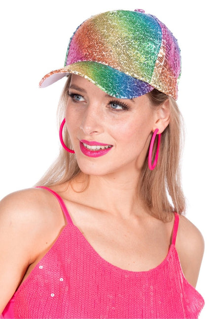 Baseball cap rainbow - Partywinkel - 8720059071159