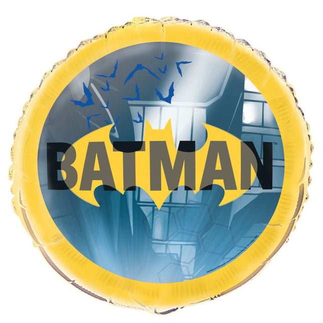Batman Helium Ballon Rond 45cm leeg van Unique koop je bij Partywinkel