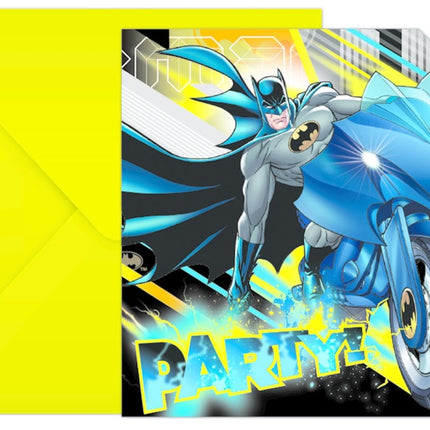 Batman Uitnodigingen En Enveloppen 6st van Procos koop je bij Partywinkel
