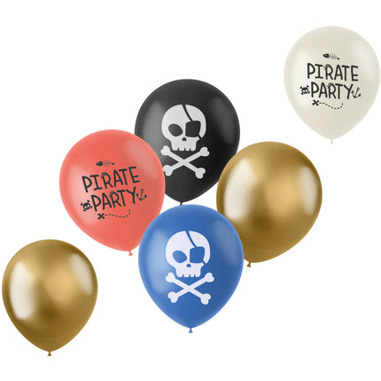 Globos Piratas de Colores 33cm 6pcs