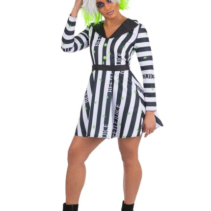 Beetlejuice Dameskostuum van Smiffys koop je bij Partywinkel