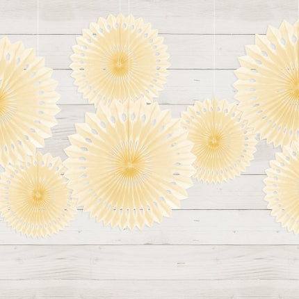 Beige Lint 30cm 3st van Partydeco koop je bij Partywinkel