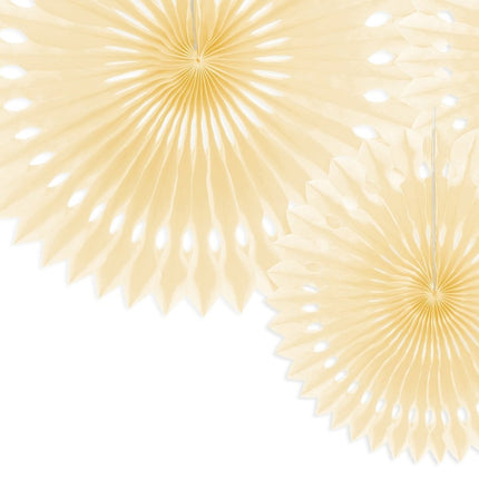 Beige Lint 30cm 3st van Partydeco koop je bij Partywinkel