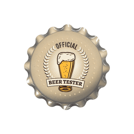 Beige Onderzetters Beertester 11cm van Paper Dreams koop je bij Partywinkel