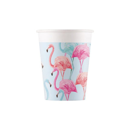 Bekers Flamingo 8st van Procos koop je bij Partywinkel