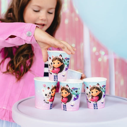 Bekers Gabby's Dollhouse, 250ml van Partydeco koop je bij Partywinkel
