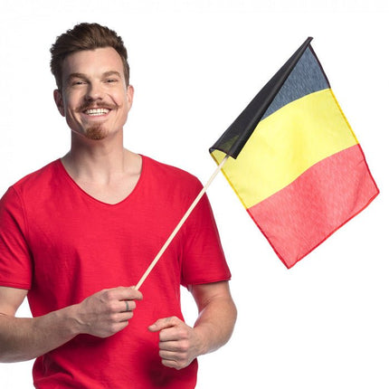 Belgie Zwaaivlag 45cm van Boland koop je bij Partywinkel