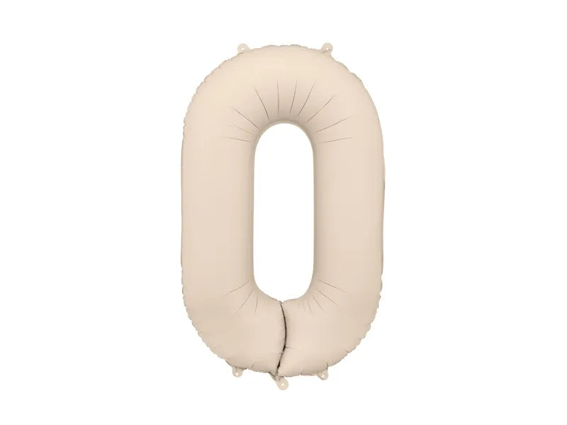 0 Año Figura Globo Beige Vacío 86cm