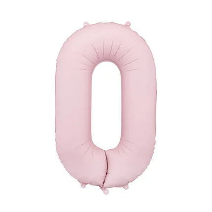 0 Año Figura Globo Rosa Claro Vacío 86cm