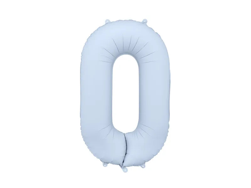 0 Año Figura Globo Azul Claro Mate Vacío 86cm