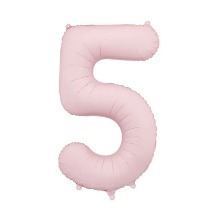 Globo Figura 5 Años Rosa Claro Vacío 86cm